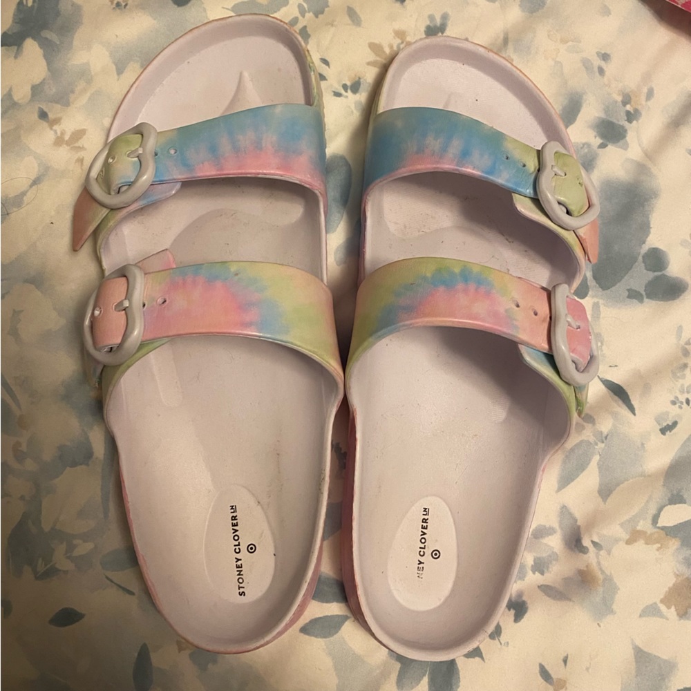 Stoney Clover Target Tye Dye Sandals Size 9